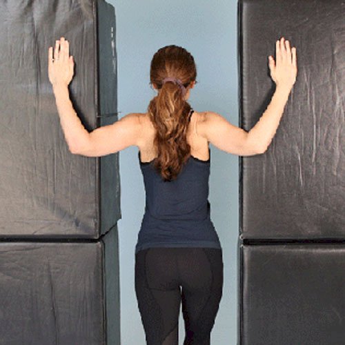 Wall Corner Chest Stretch | Global Health